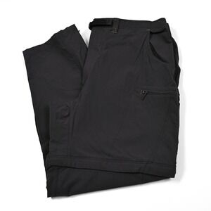 REI Pants Men's 38x31.5 Convertible Belted UPF 40+ Zip Off Cargo Hiking Gray EUC